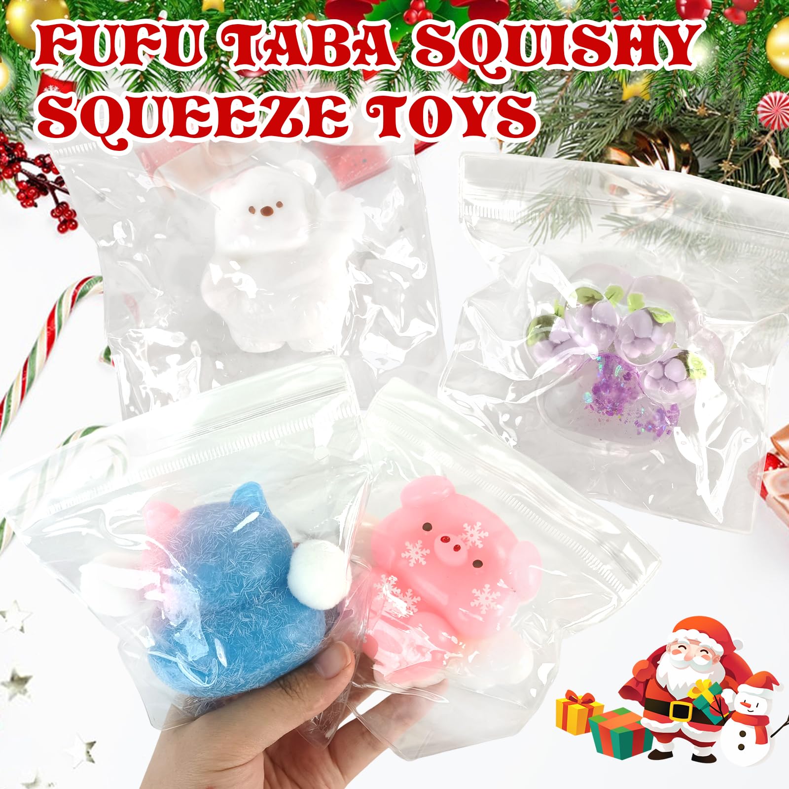 4 Taba Squishy Anti-estrés – Set De Juguetes Blandos Con Formas De Pingüino, Fresa, Pata De Gato Y Galleta, Ideales Para Regalar En Cumpleaños