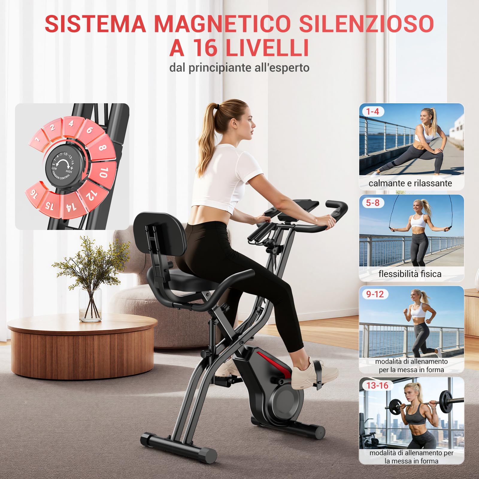 CURSOR Cyclette da Casa, Cyclette Professionale Silenziosa