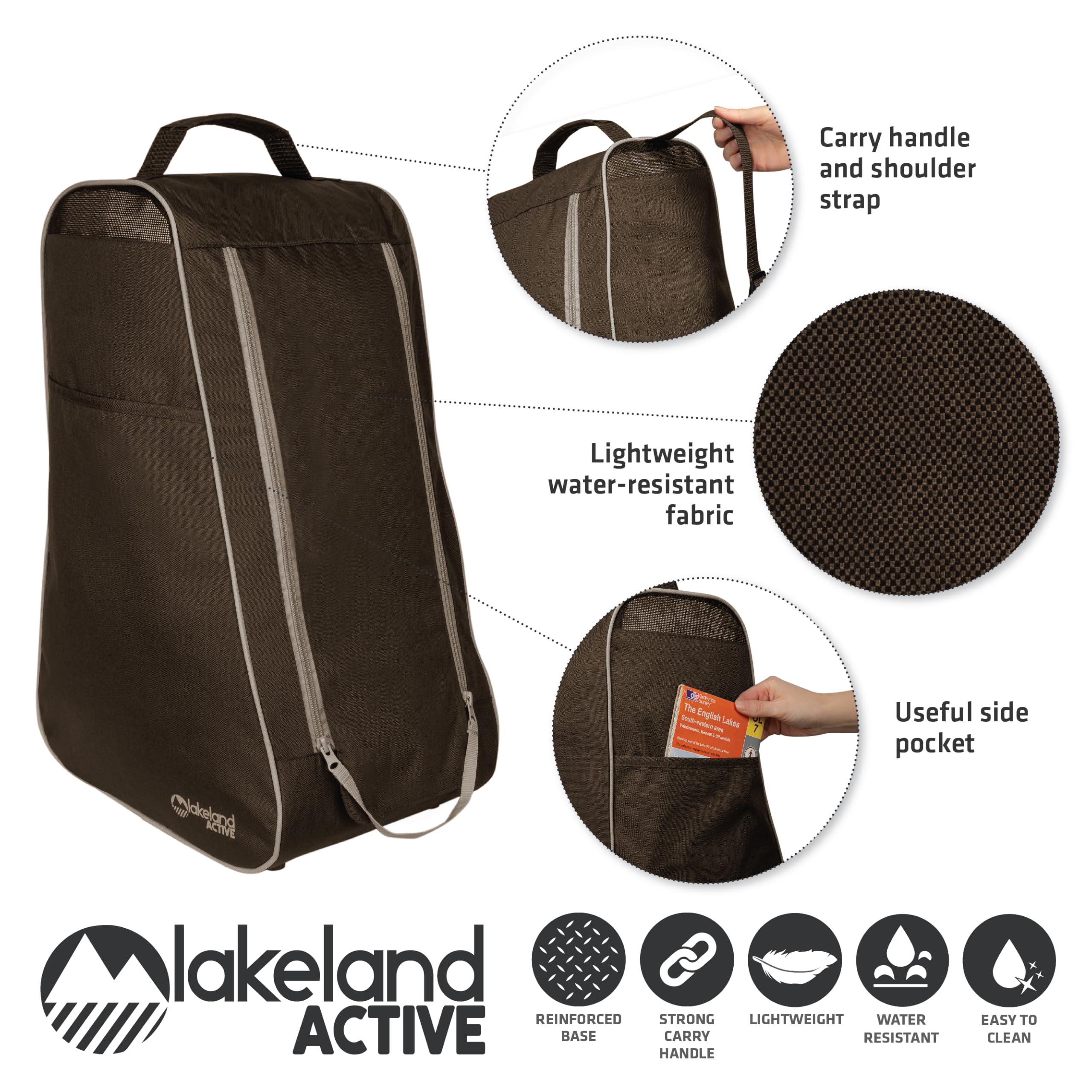 Lakeland Active Oakfield Wellington - Bolsa para botas, Brown, Talla única, Bolsa para zapatos