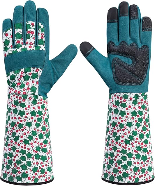 isilila Gardening Gloves for Women Ladies Rose Pruning Garden Gauntlet Gloves Breathable and Flexible Work Gloves Long Sleeves Durable Forearm Protection Working Gloves Best Gifts for Women