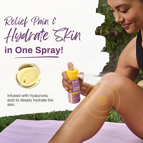 Miniatura 3 de TIDL - Spray de alivio del dolor de terapia nocturna - Alivio de acción rápida para el dolor de espalda baja, rodilla, músculos y articulaciones -