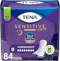 Vista 1 de Tena Incontinence Pads, Bladder Control & Postpartum for Women, Overnight Absorbency, Extra Coverage, Intimates - 84 Count