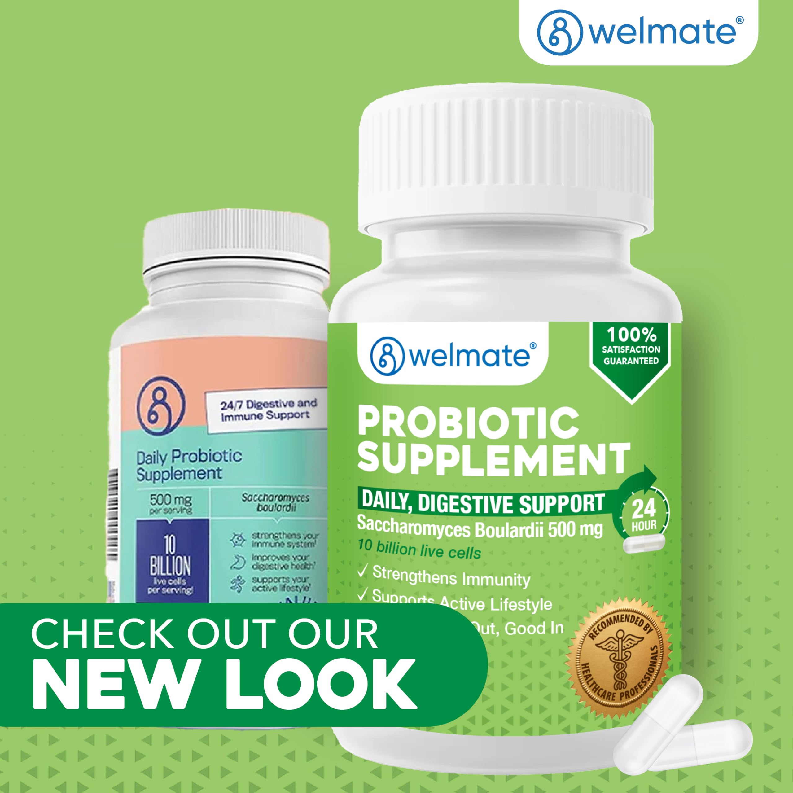 WELMATE Saccharomyces Boulardii Probiotics for Gut Health, 200 Capsules — Amazon image 2