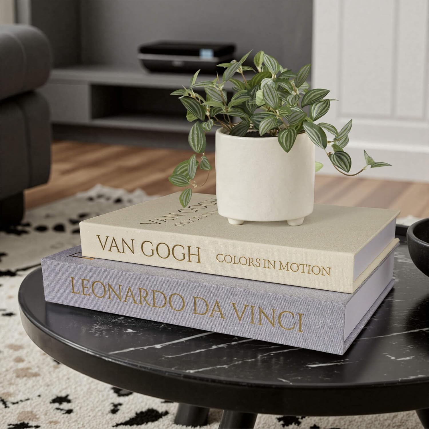 Decorative Linen Book Set of 2