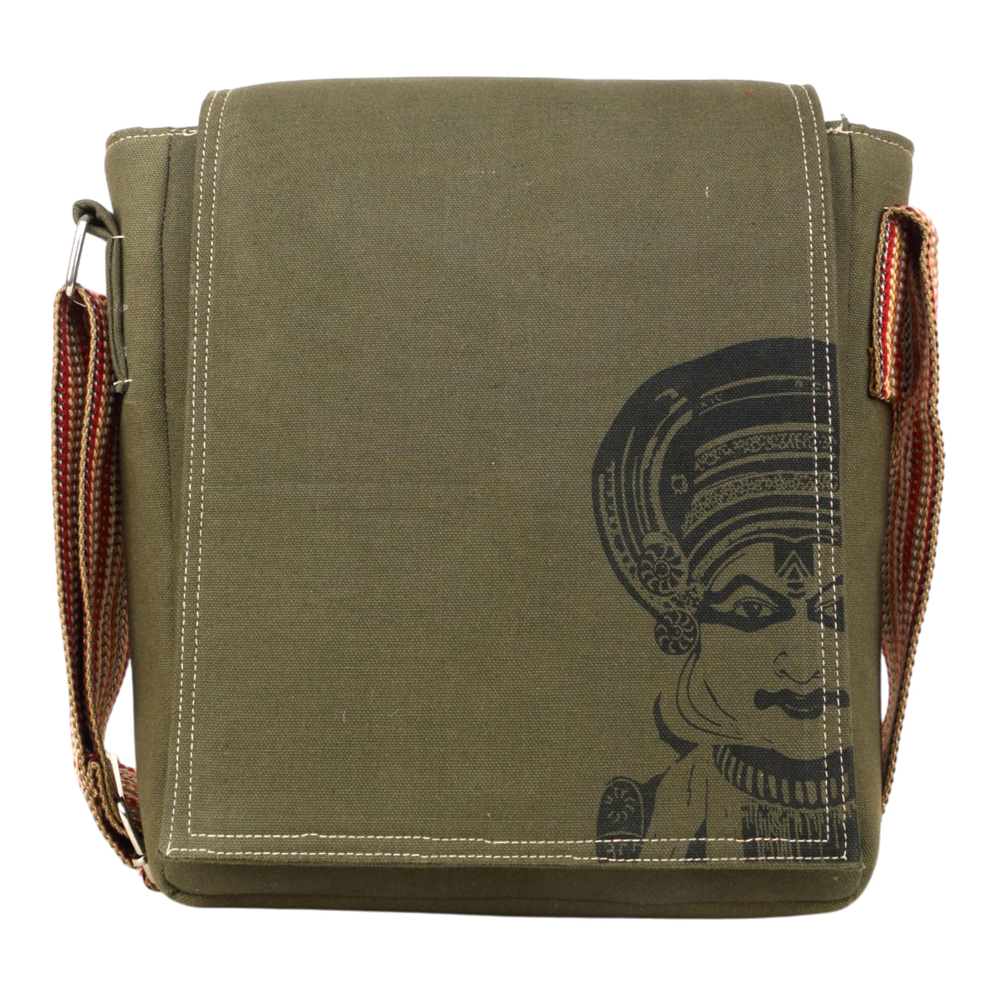 indha Handcrafted Cotton Canvas Sling Bag | Unisex Ethnic Designs | Travel Utility & Gifting-picture-25