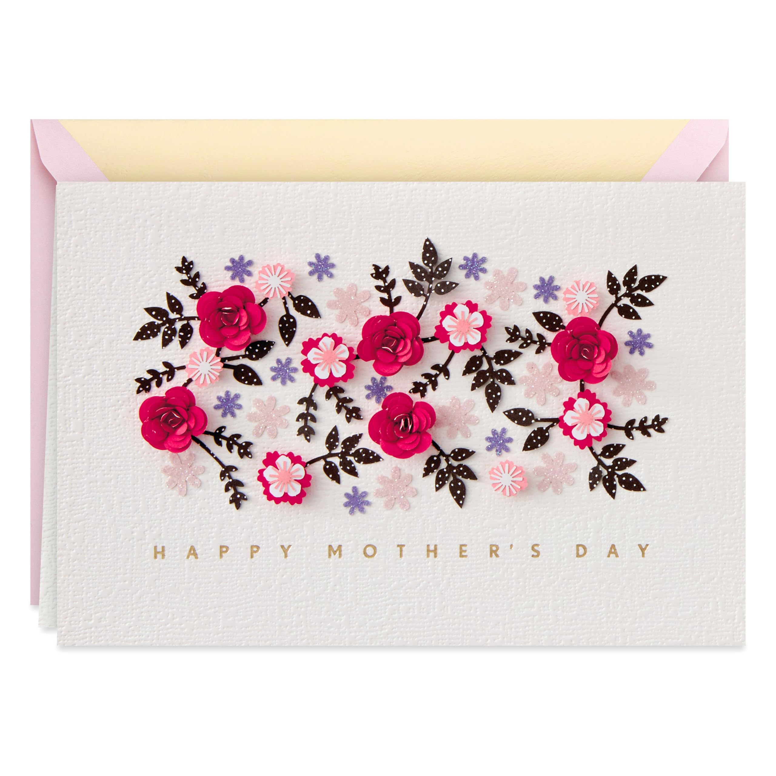 Hallmark Signature Mother's Day Card (Cut Paper Flowers Have a Wonderful Day)