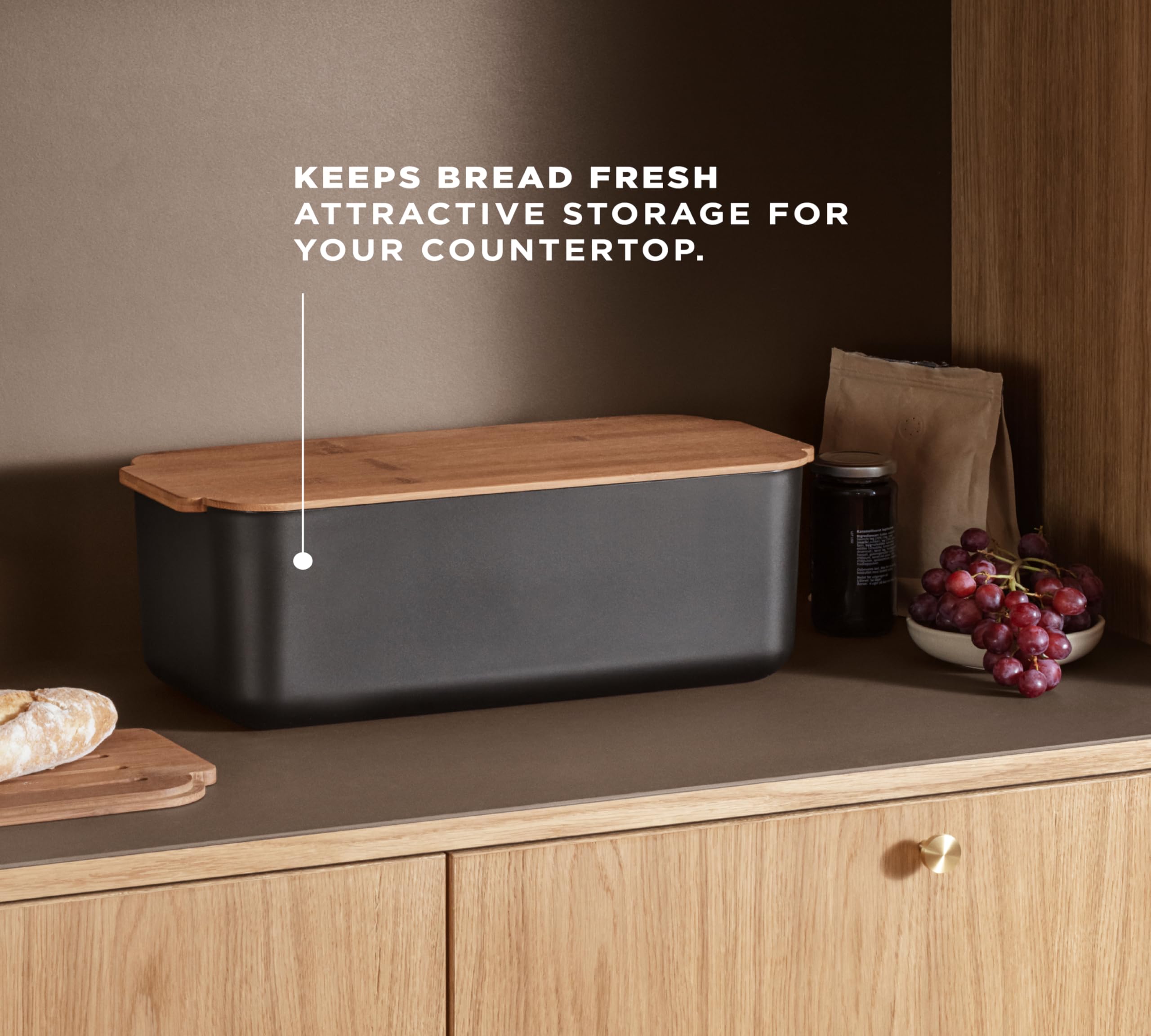 EVA SOLO | Broodtrommel | Biedt aantrekkelijke opslag om brood vers te houden | Deens design en functionaliteit | zand EVA SOLO | Broodtrommel | Biedt aantrekkelijke opslag om brood vers te houden | Deens design en functionaliteit | zand