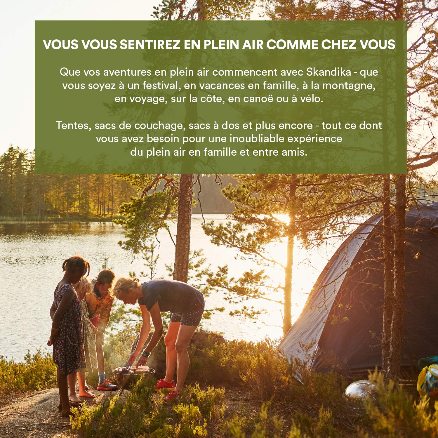Skandika Nimbus 12 - Tente de camping familiale - 12 personnes - 630 x 760 cm