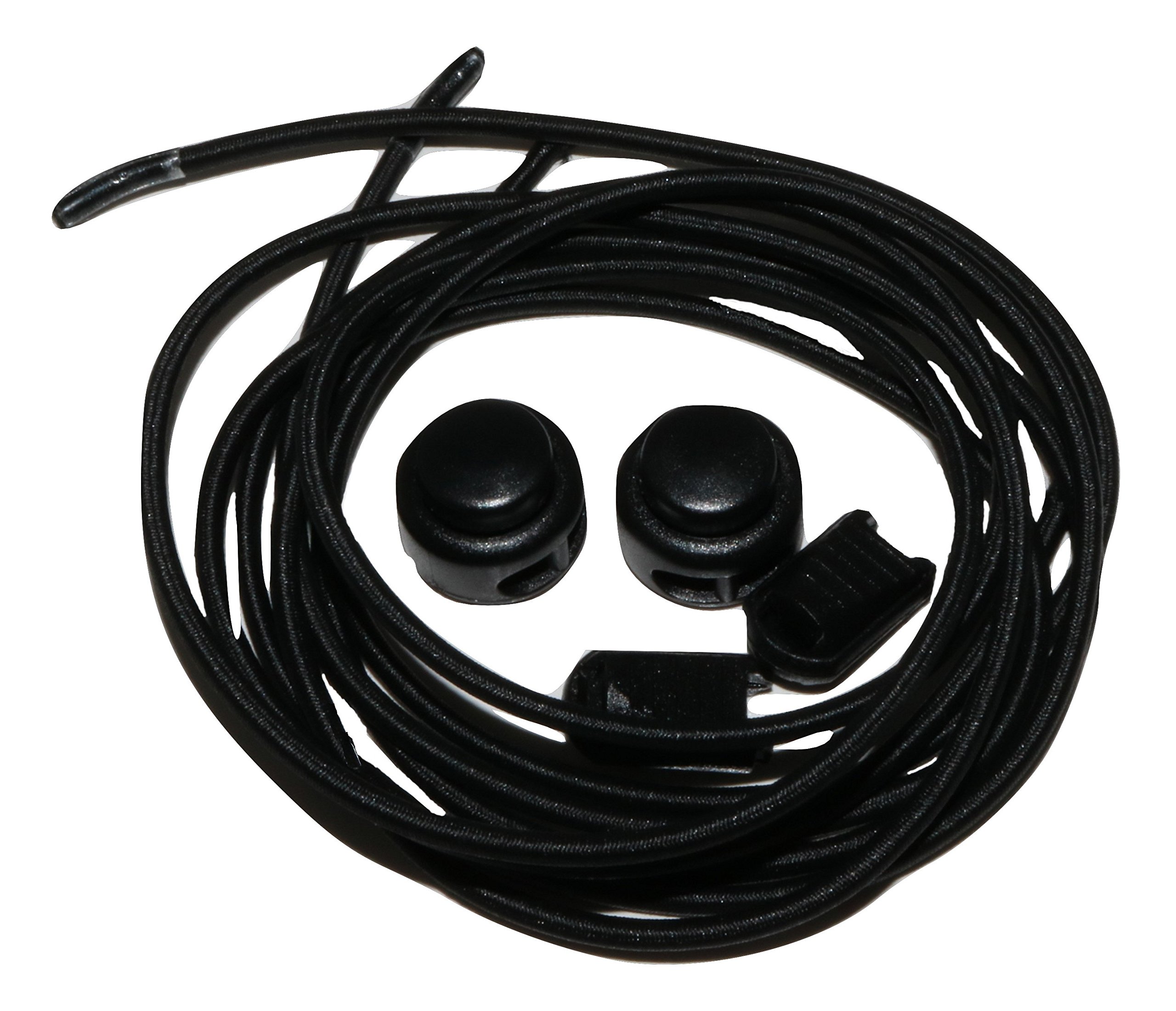 No Tie Elastic Shoe Laces | With Locking Feature for Men Women and Children | For Running Shoes and Hiking Boots One Size Fits All | By LaceTech | One Pair Cut To Fit