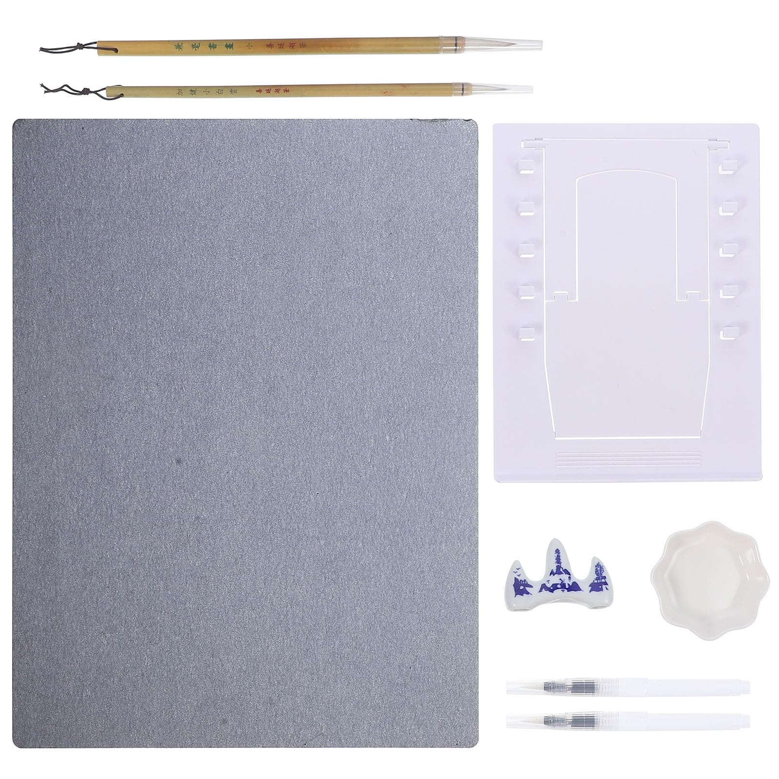 Juego de tablas de dibujo impermeables A3, polipropileno con pendiente y pincel incluidos, kit de pintura de acuarela reutilizable para dibujar y aprender opciones de color aleatorias