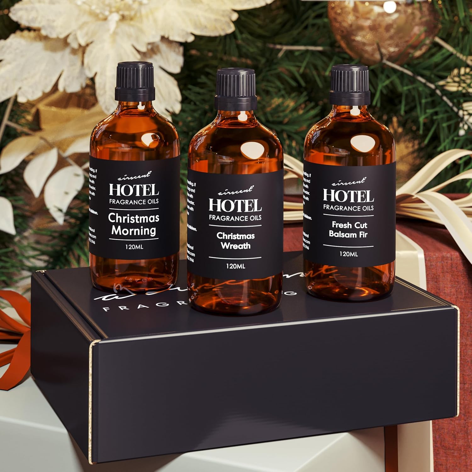 AirScent Holiday Diffuser Oil Christmas Magic 120 mL Gift Set 3-Pack