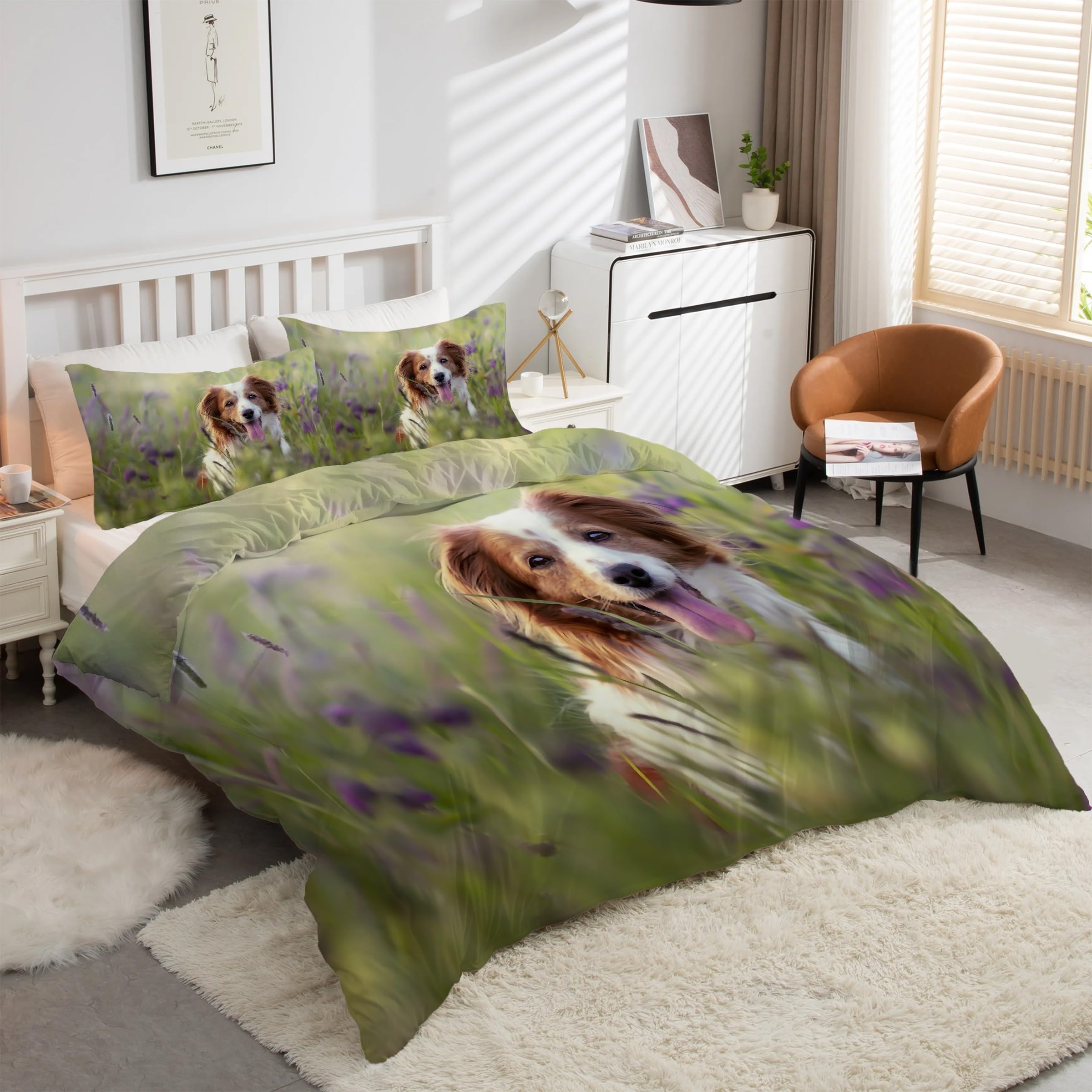 Housse de Couette 160x200 Chien De Berger pour l'ambiance chaleureuse du chalet