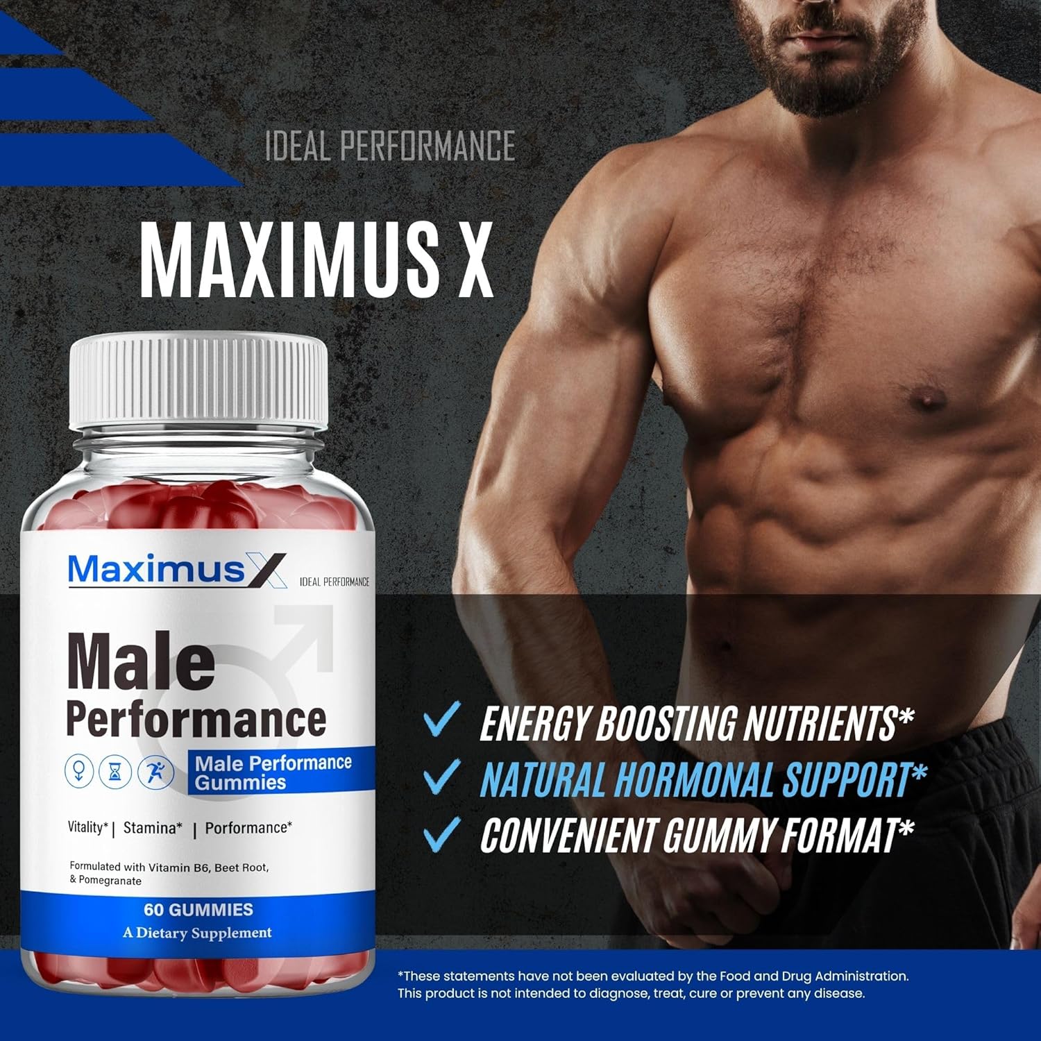 Maximus X Gummies, Official Maximus X Supplement Gummies - Maximum Strength Performance, All Natural Support Overall Health & Wellness, Premium MaximusX Advanced Support Gummy Reviews (2 Pack) - Image 6