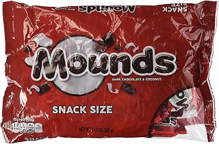 Mounds Candy Bars, Snack Size, 11.3-Ounce Bag (Pack of 2)