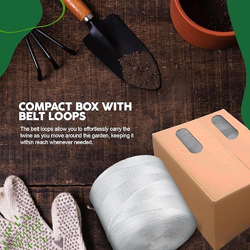 Miniatura 3 de Cordel de tomate 6300 pies - Cuerda de polipropileno resistente blanco