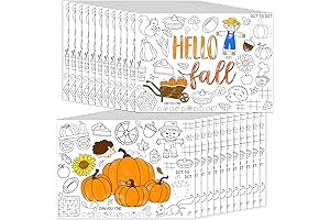 Fall Coloring Placemats for Kids: Unleash Creativity and Enhance Mealtimes