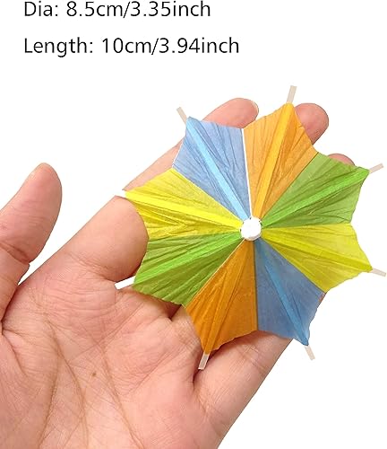 Miniatura 2 de Honbay - Paraguas de papel colorido hecho a mano (144 unidades)
