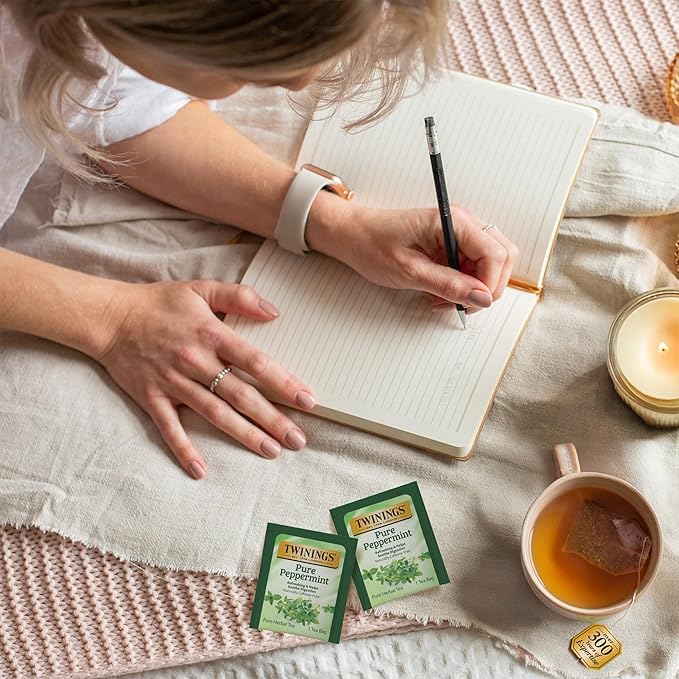 Té de Hierbas de Menta Pura en Saquitos, 100 Unidades, Sin Cafeína miniatura 3