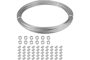 Eowpower 1/16 Inch Stainless Steel Wire Rope Marine Grade Cable