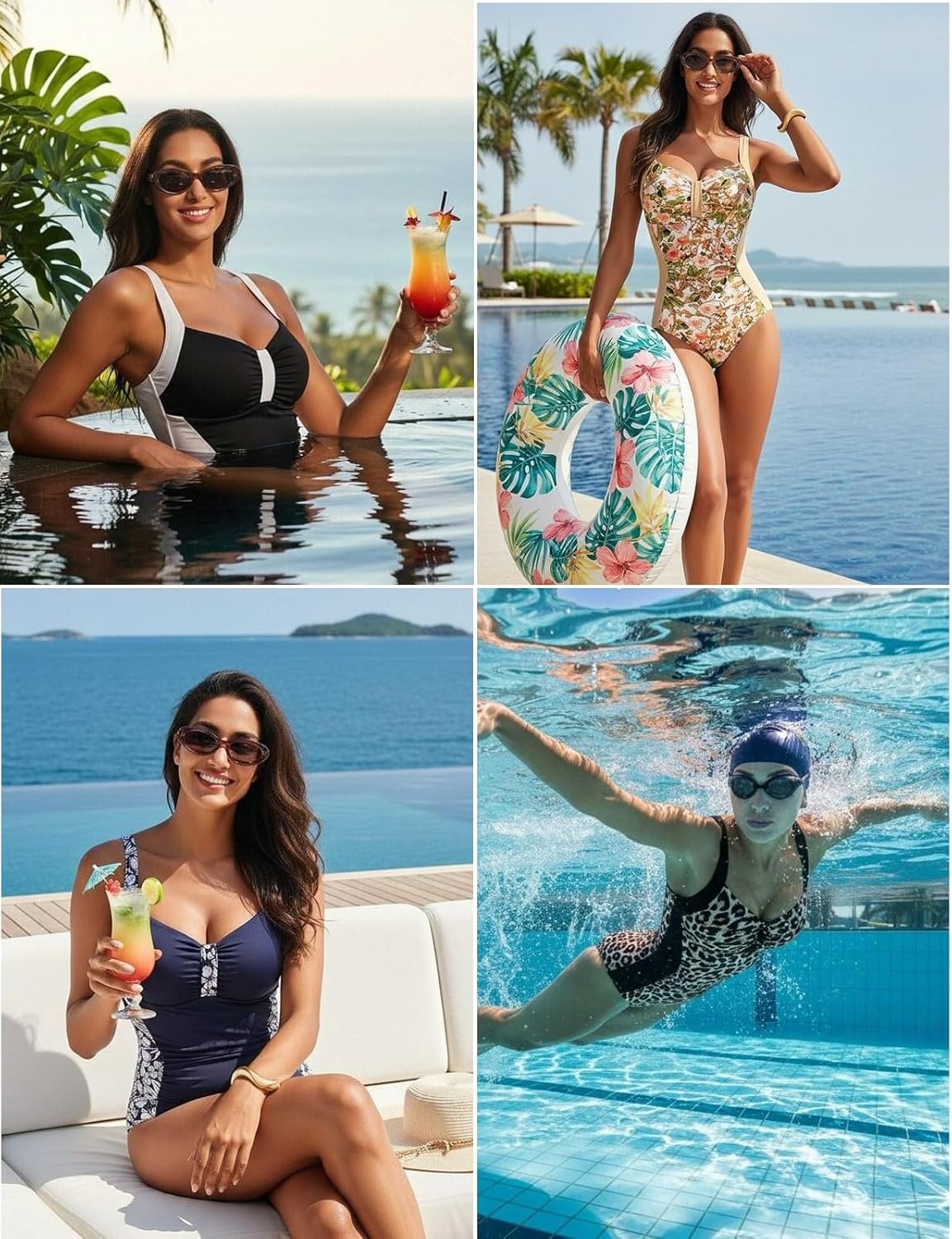 Hanna Nikole Women One Piece Tummy Control Slimming Swimsuits Modest Bathing Suit Ruched Shapewear Swimwear 2026 - Image 6