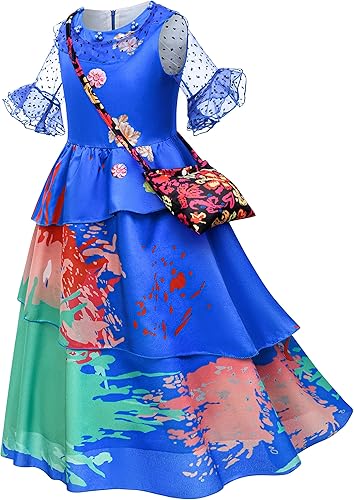 Miniatura 3 de Kaisebile Princess Costume Dress for Girls Birthday Halloween Party Dress Up with Accessories