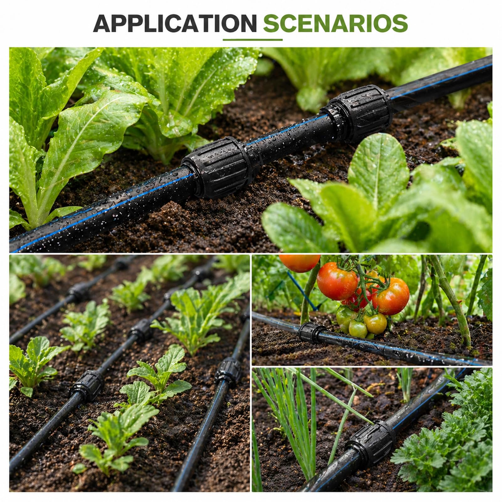 Raccords D'irrigation Goutte à Goutte 10 Pièces, pour Tuyau 13mm, Embout 1/2 Pouce, Adaptateur Droits Durable, Jardin