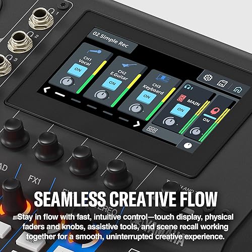 Miniatura 4 de Yamaha MGX16 Consola de mezcla digital de 22 canales, interfaz de audio dual USB-C, incluye Cubase Al, WaveLab Cast LE, Basic FX Suite y paquete de