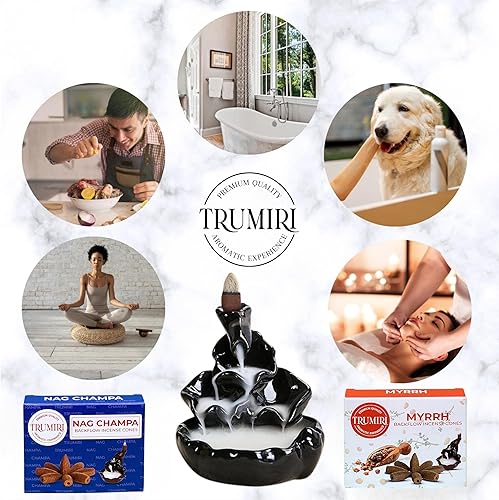 Vista 123 de Paquete combinado de conos de incienso de reflujo – 10 opio + 10 conos de incienso perfumados de cannabis