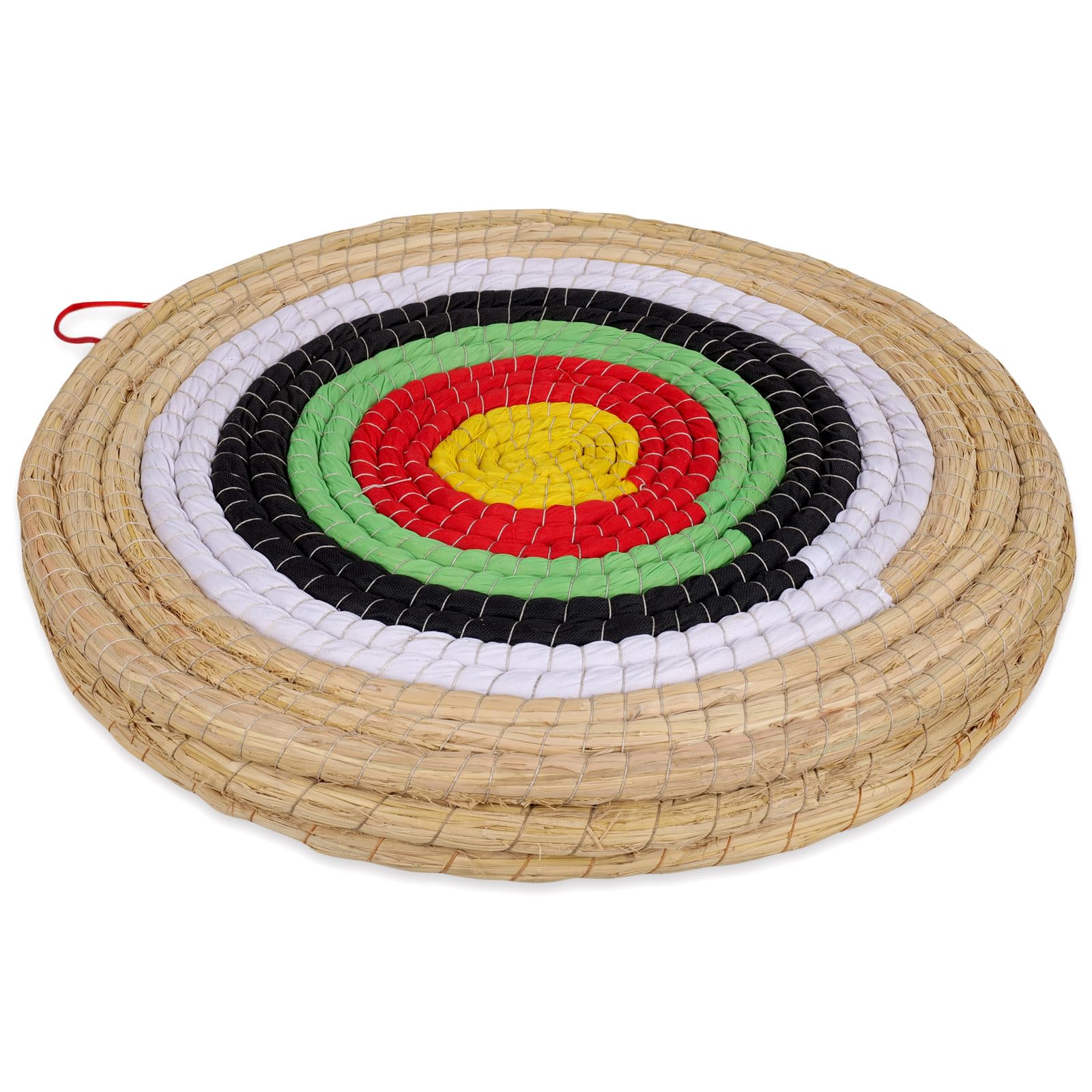 Zielscheibe aus Stroh 50cm / 20 Zoll für Bogensport | Traditionelle Strohscheibe mit 5 Zielringen | versch. Stärken