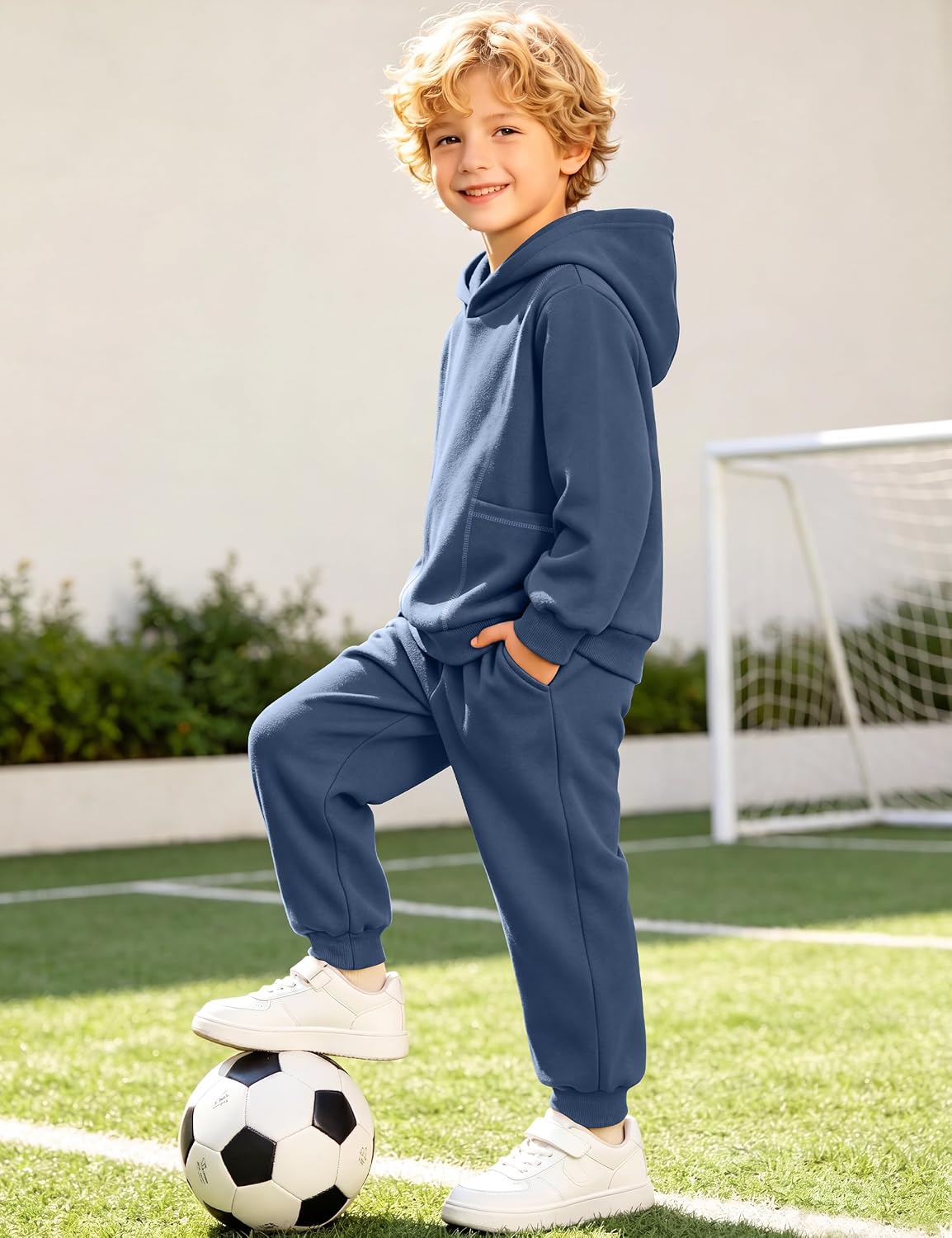 Boys Clothes Hoodie Pocket Boys Sweatshirts & Jogger Pant Sets 3-7Y