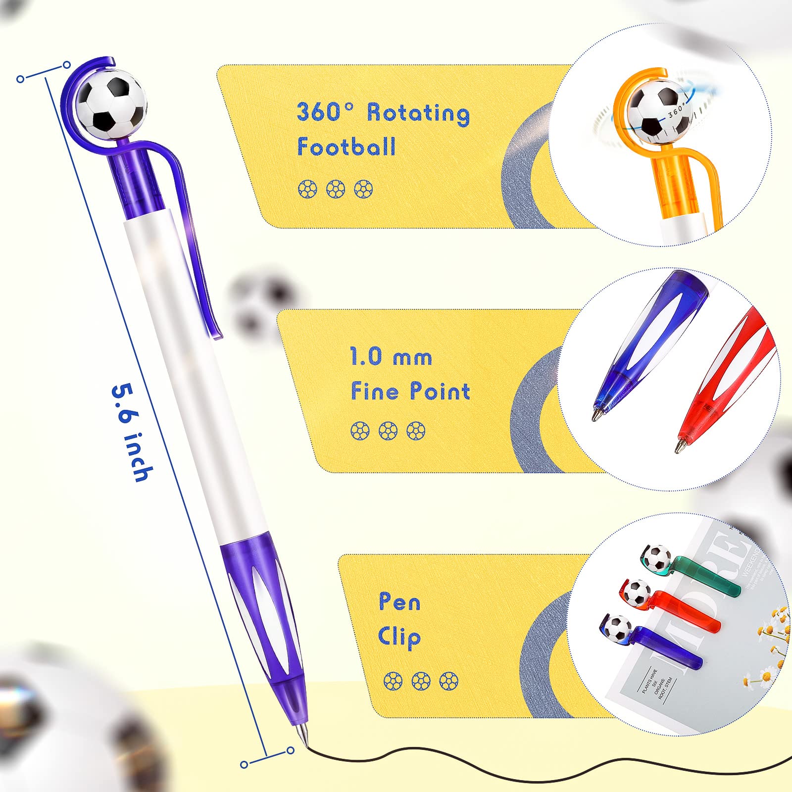 Mouse Pad Rotondo A Tema Calcio – Tappetino Circolare Divertente Per PC, Regalo Originale Per Sportivi