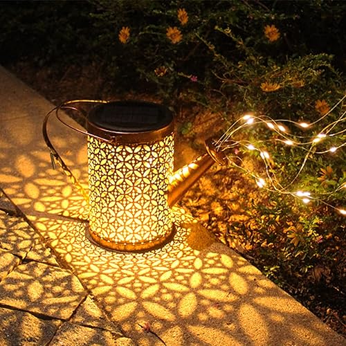 Miniatura 6 de Luces solares para regadera, luces de jardín más grandes, luces solares para exteriores, impermeables, luces de decoración de jardín para
