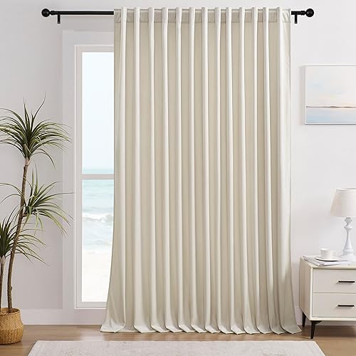 Miniatura 27 de Timeper - Cortinas de terciopelo café dorado, 84 pulgadas de largo, 2 paneles, cortinas con bloqueo de luz para dormitorio y sala de estar, aisladas