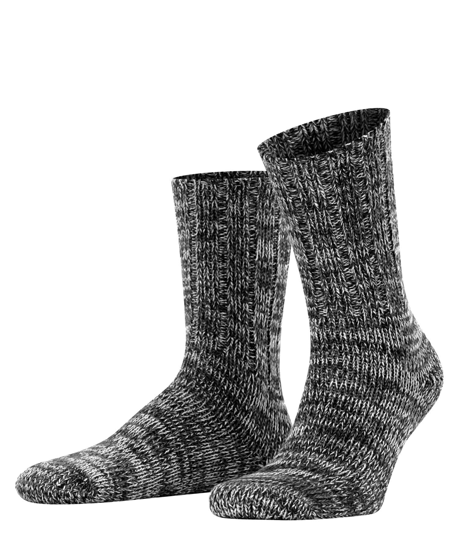 FALKE Men's Brooklyn M So Cotton Plain 1 Pair Socks, Black 3000, 8.5-11