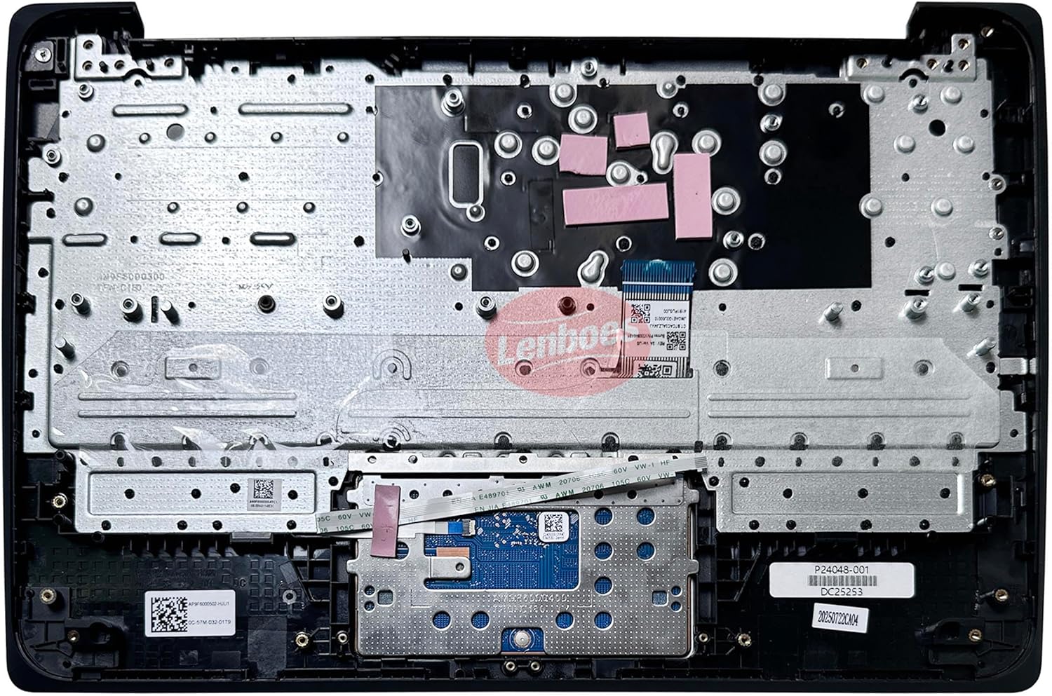 Laptop Palmrest Upper Case Top Cover with Keyboard Touchpad Assembly Replacement for HP Fortis 11 G1m Chromebook MT8186 P24048-001