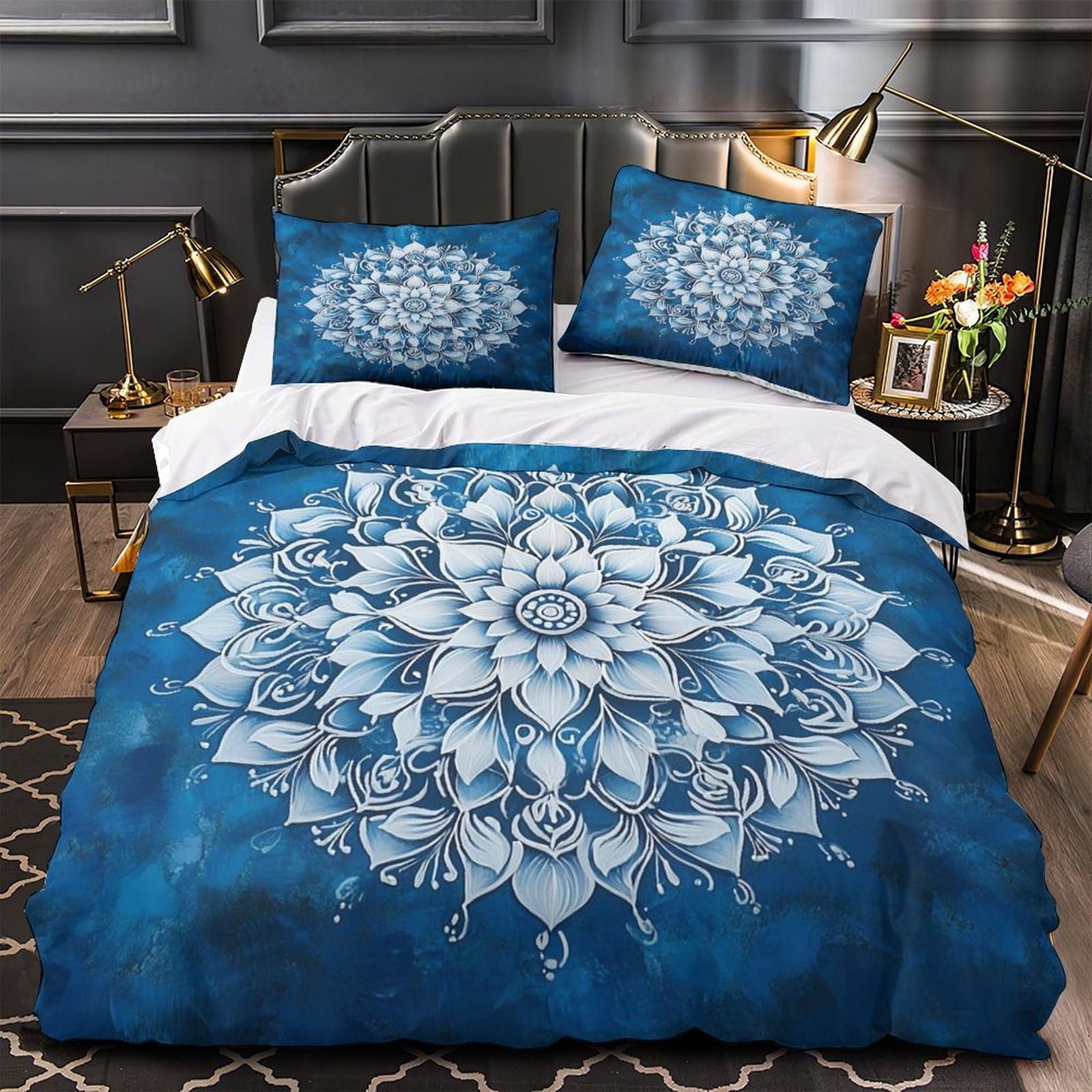 Housse de couette hypoallergénique ultra douce avec zip 200x200