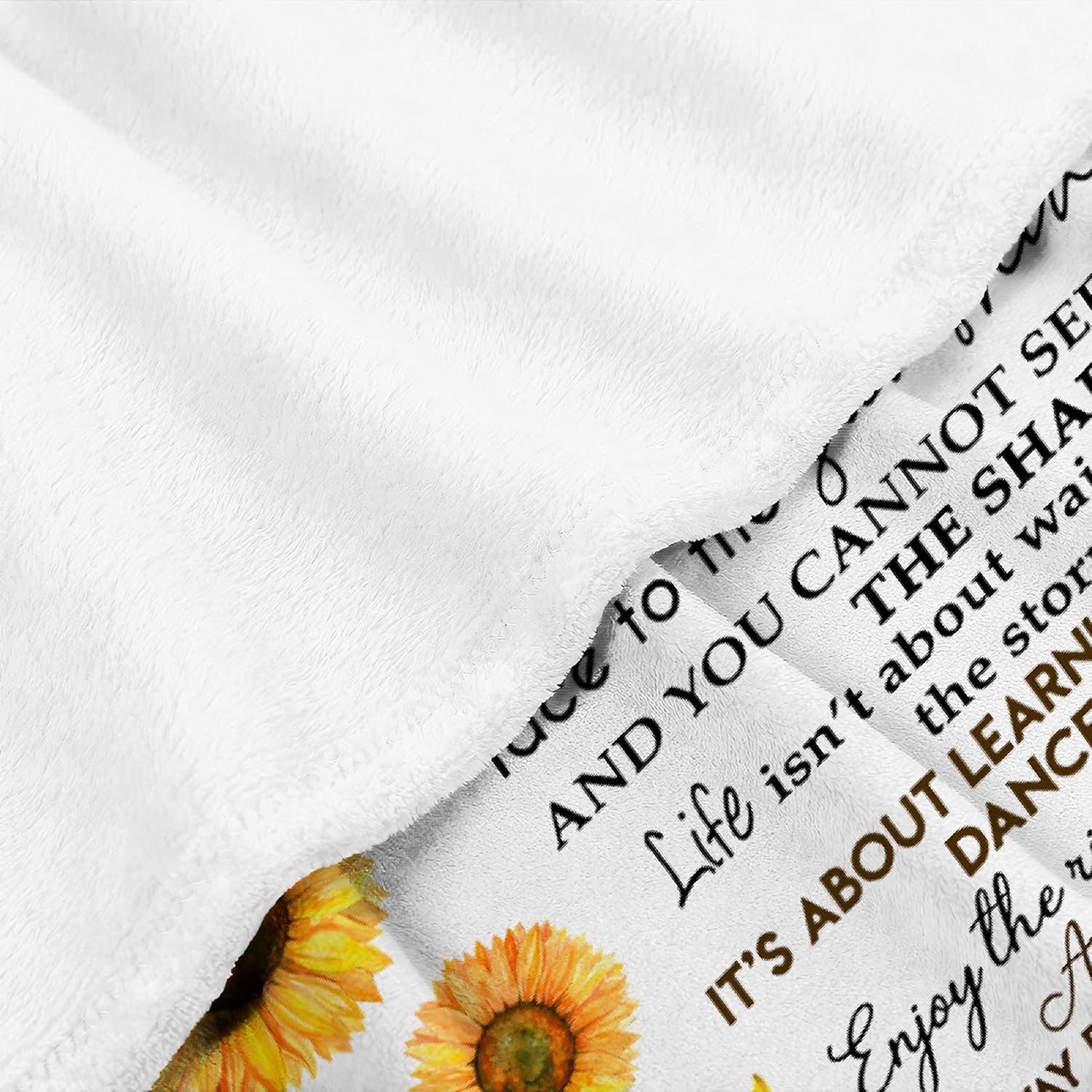 Uр Tо 40% оƒƒ MADISON GRIFFITHS Sunflower Love Letter to My Daughter Ultra-Soft Flannel Bed Blanket - Warm Bed Throws - for Home 40x30 XSmall for Pets