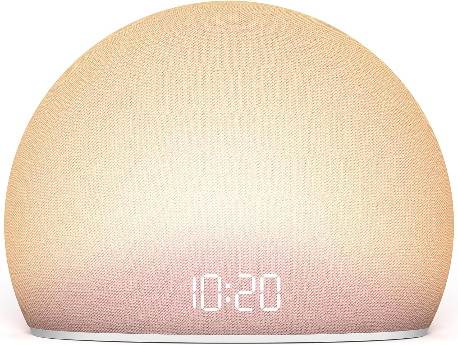 HOUSBAY Sunrise Alarm Clock, White Noise Sound Machine for Bedroom | Natural Wake-Up Light with Gentle Alarm Sounds, 20 Soothing Sleep Aids, Dimmable Display, Screen-Free Design - Pink