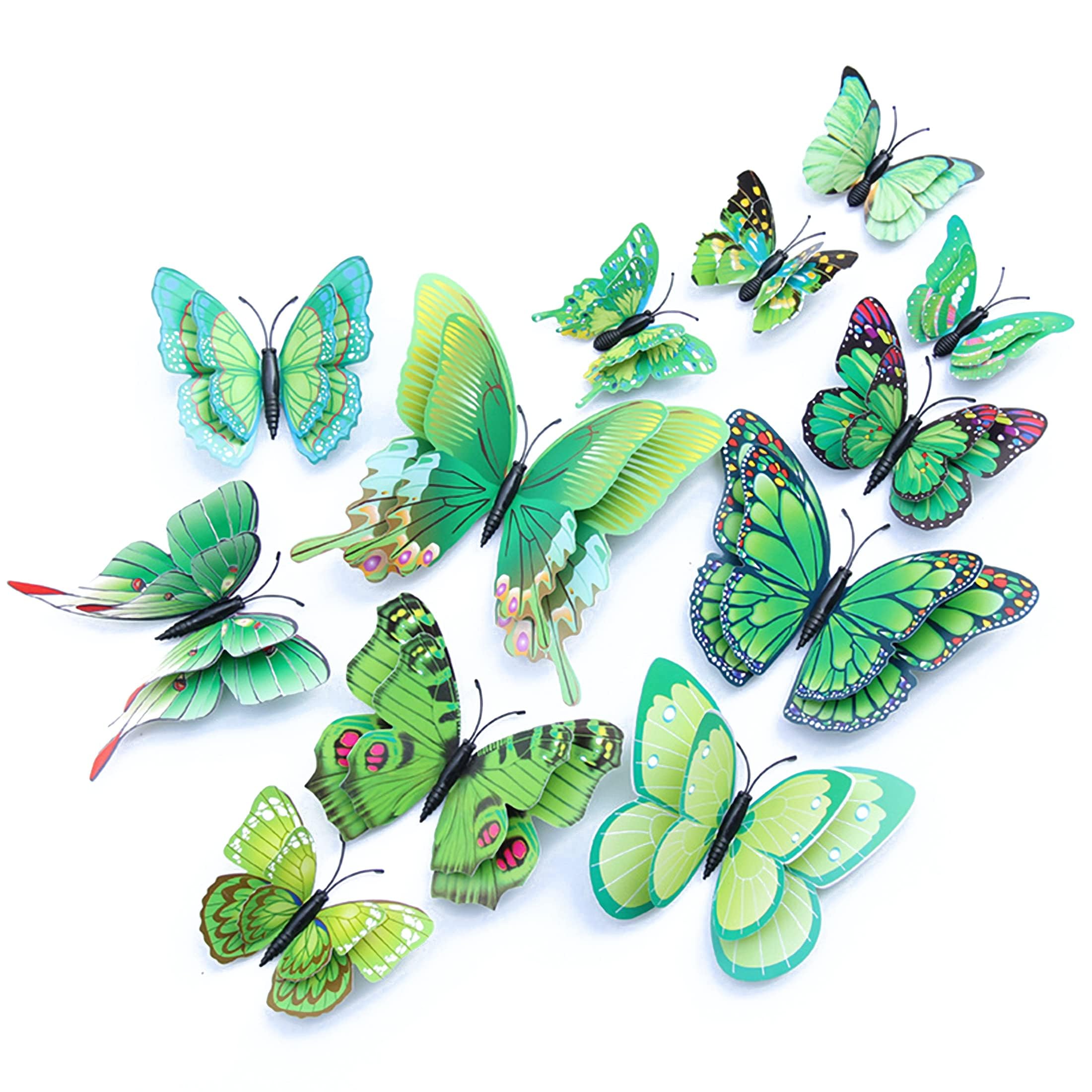 OPSEAM 3D Butterfly Wall Decor Butterfly Decorations Stickers with Magnets