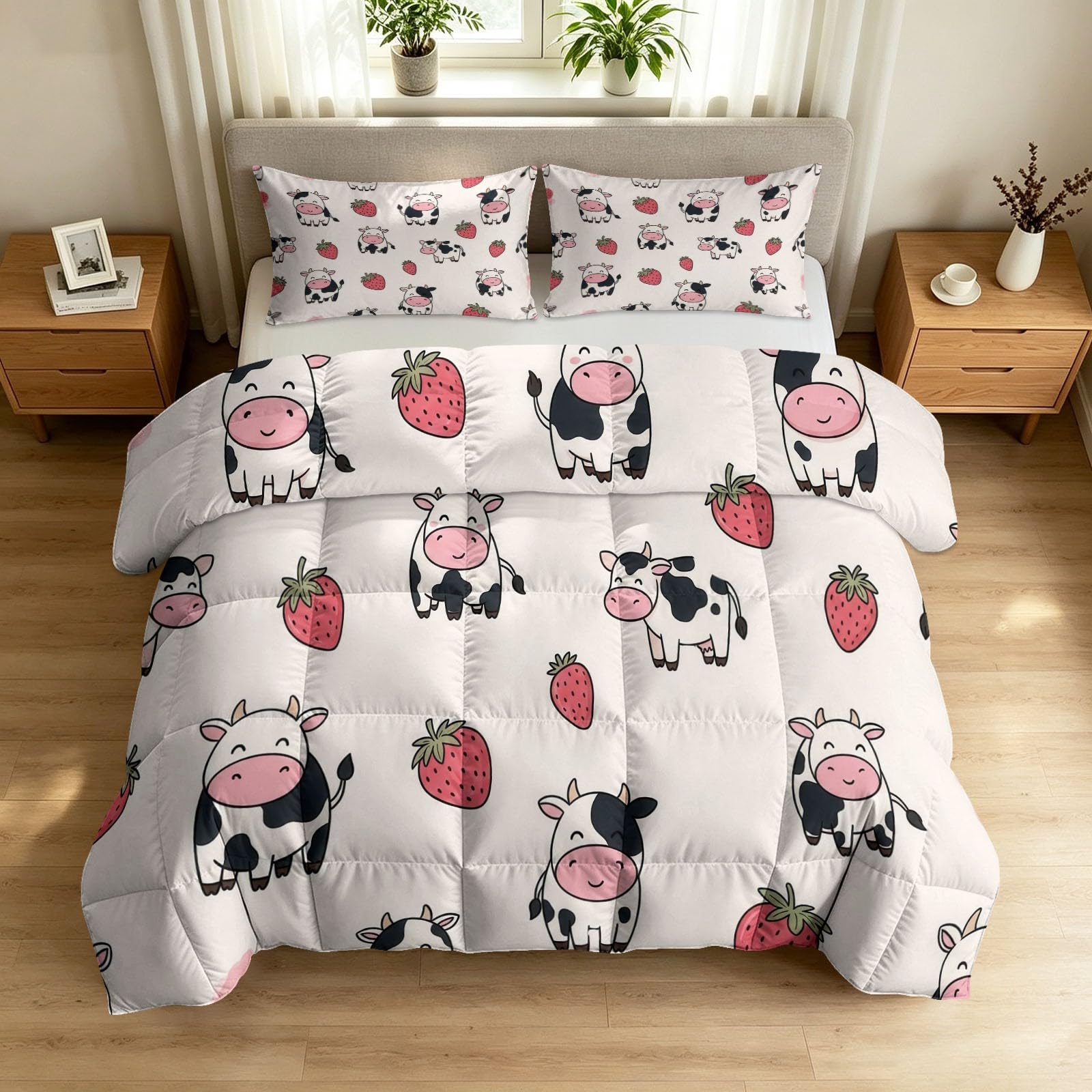 Couette d'été enfant légère et chaude imprimée animaux de la ferme