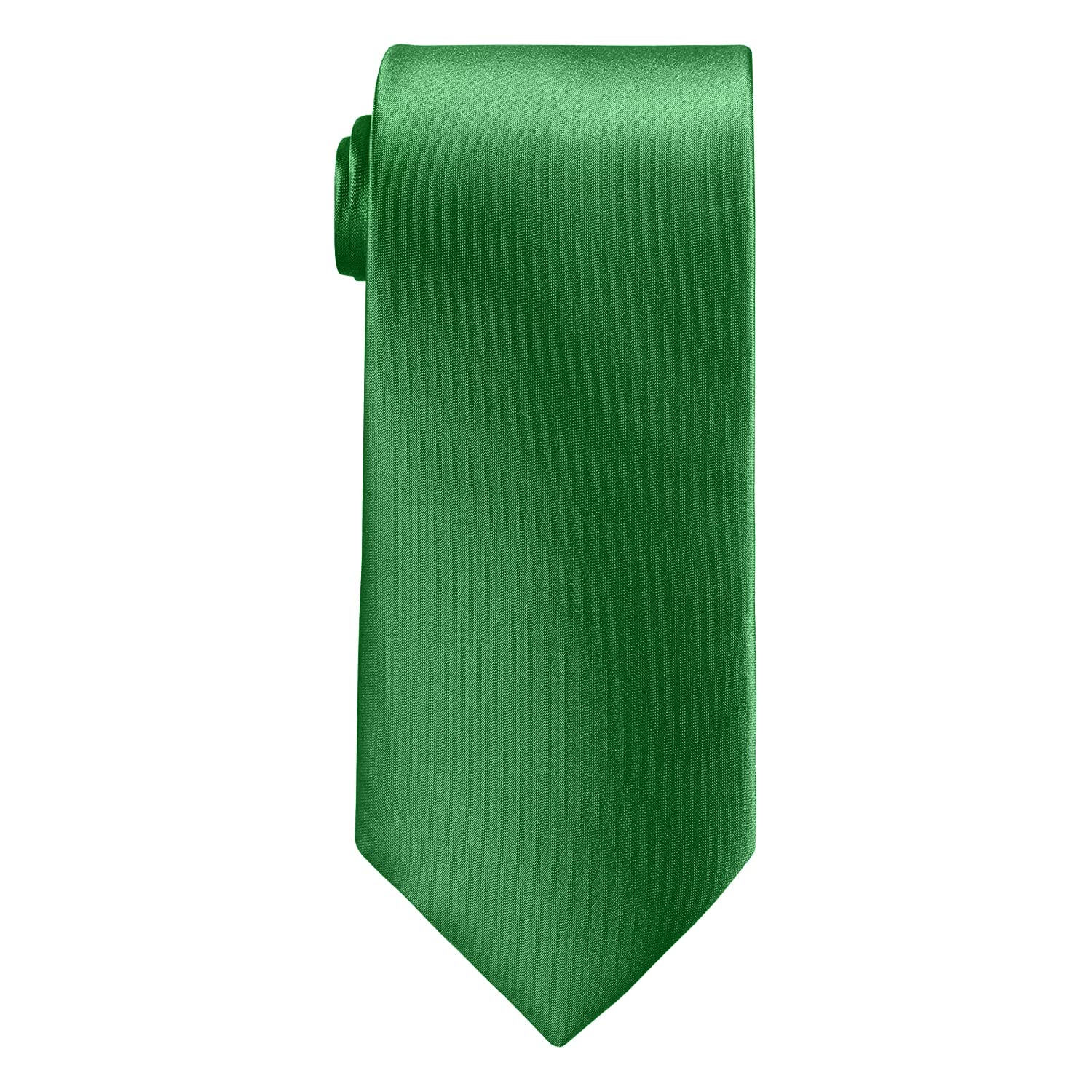 WedDecorSolid Color Formal Neckties, Men Ties for Funeral Wear Plain Satin Slim Ties for Wedding, Business, Events, Office Casual & Formal Wear Accessories, 56 Inches