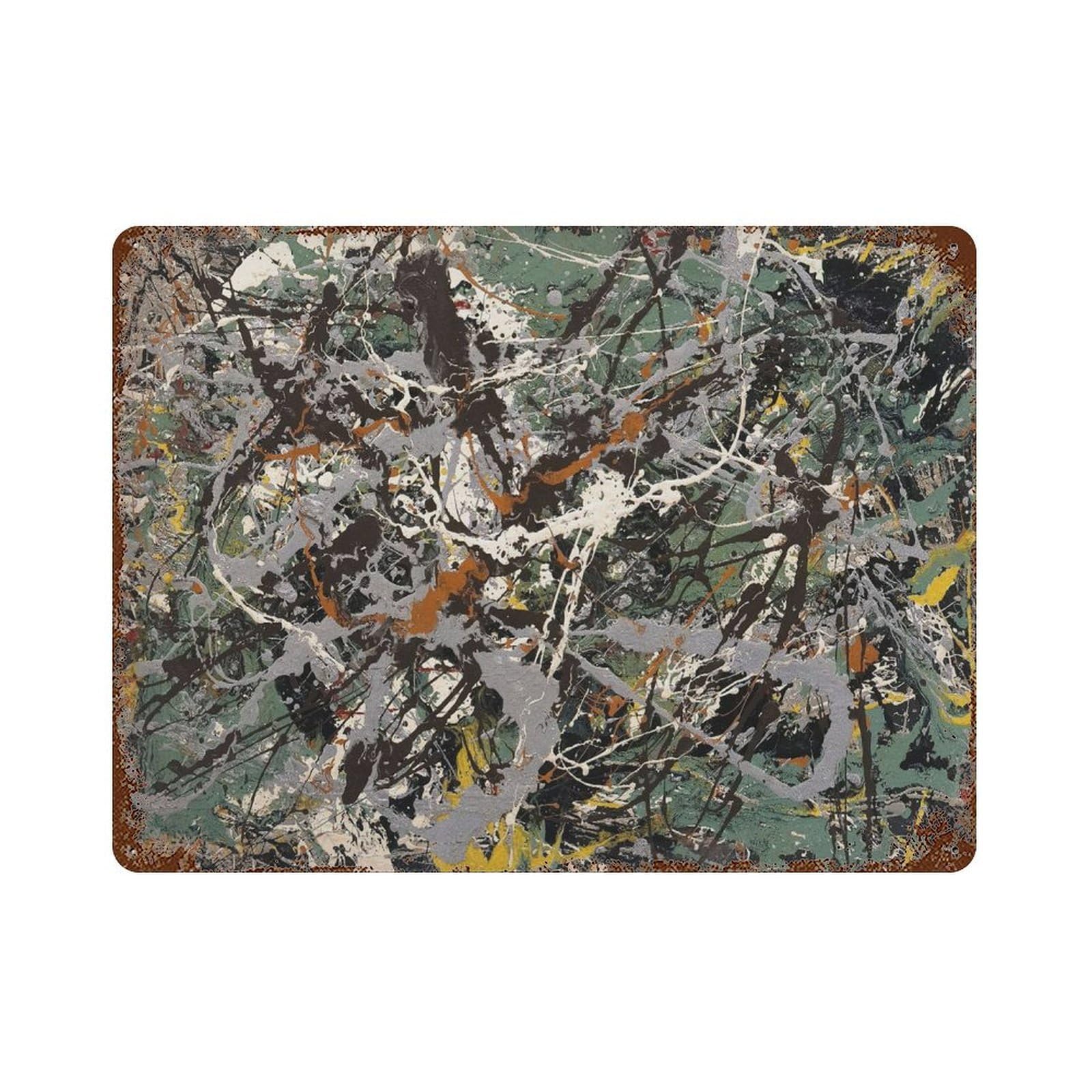 xiaoxiaoshen Jackson Pollock Abstract Exhibition Decor Wall Decor Art Metal Tin Poster Modern Home Decor Art Home Bar Shop Decorations Vintage Sign 30x40cm