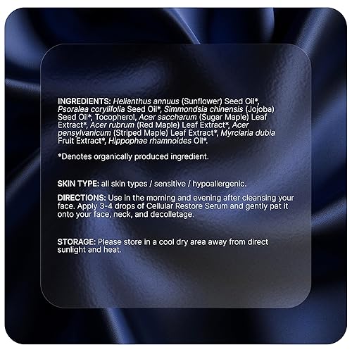 Miniatura 7 de PUREANCE Suero relleno de Bakuchiol orgánico – Bakuchiol para la piel del rostro y las arrugas – Suero de restauración celular – Con aceite de