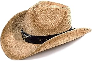 Adorable Cowboy Boy Kid's Straw Sun Protector