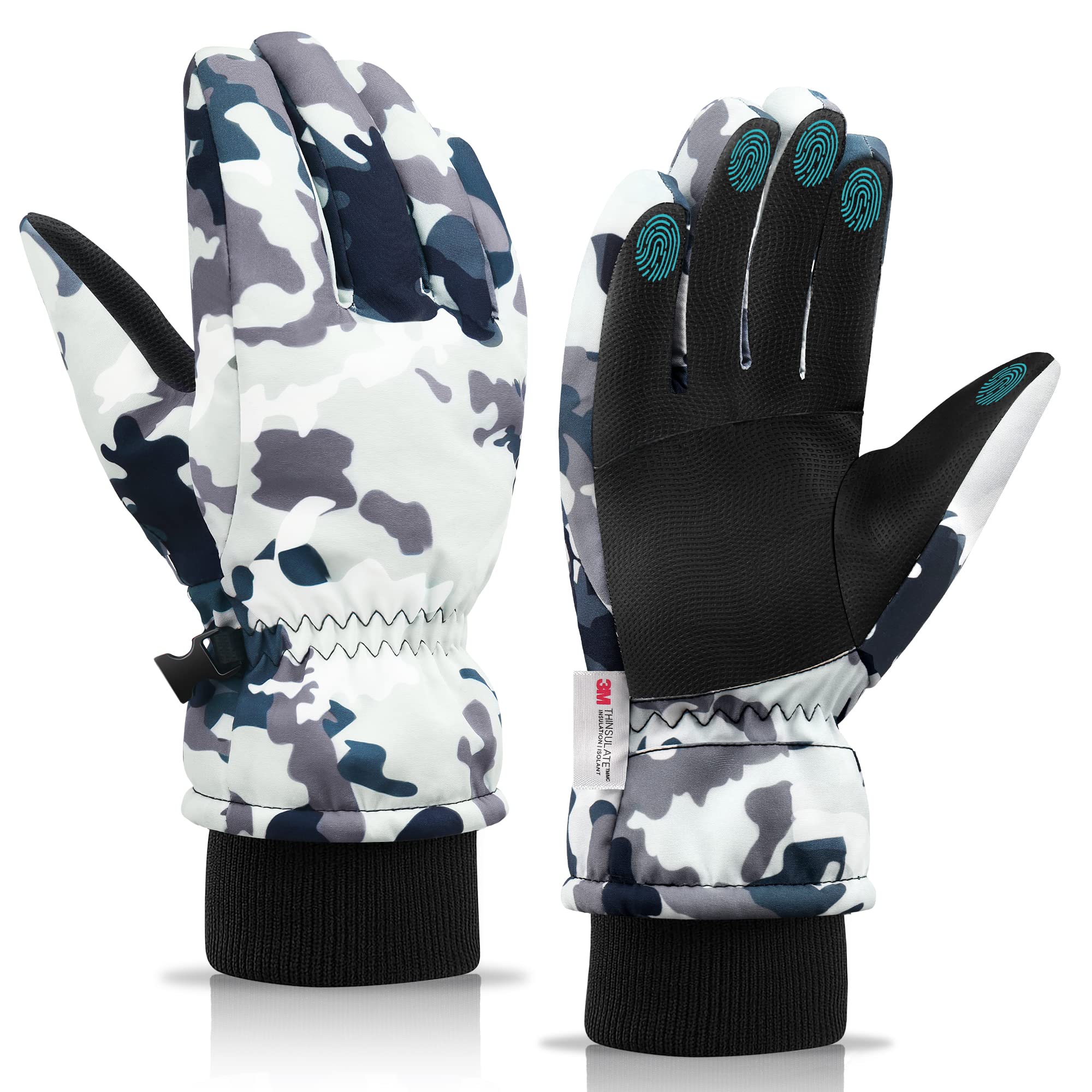 LECEVOCY Winter Warm Thermal Snow Gloves