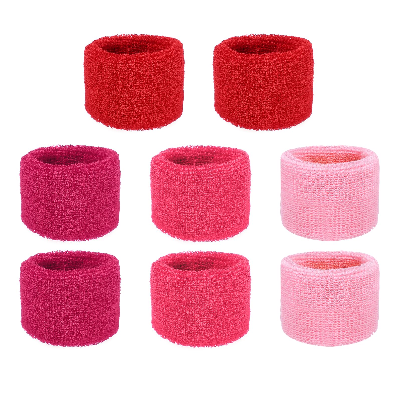 YELARXI Wrist Bands for Sweat, Sports Wrist Sweat Bands, Sports Wristband Sweatbands Breathable Absorbent Tennis Wristbands 8 Pcs & Colorful -Fitting for Basketball/Football/Gym — image 1
