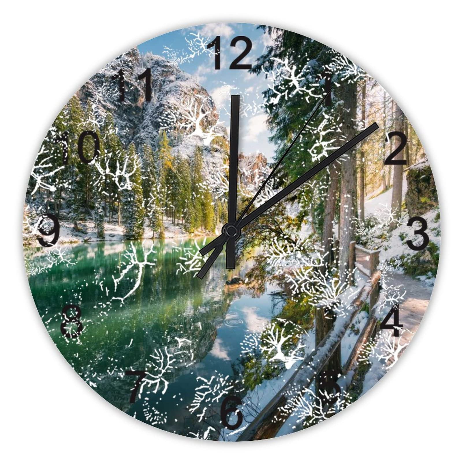 Horloge murale sans tic-tac pour éliminer les bruits et décorer le salon