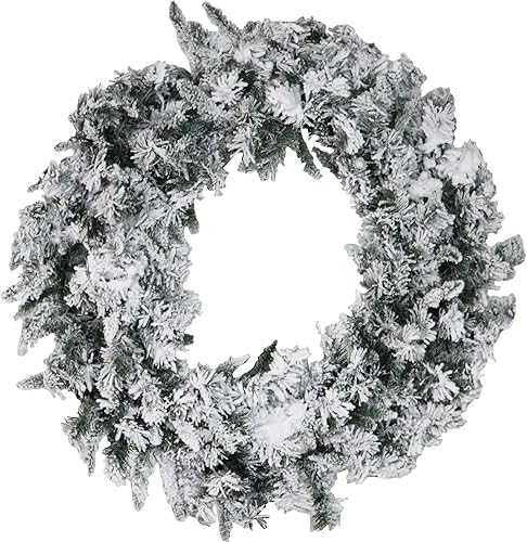 Miniatura 18 de Fraser Hill Farm - Árbol artificial de Navidad nevado Mountain Pine de 7.5 pies, con luces LED de color blanco cálido y soporte, plegable,