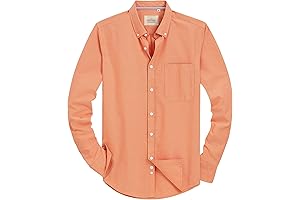 Men's Peach Dress Shirt