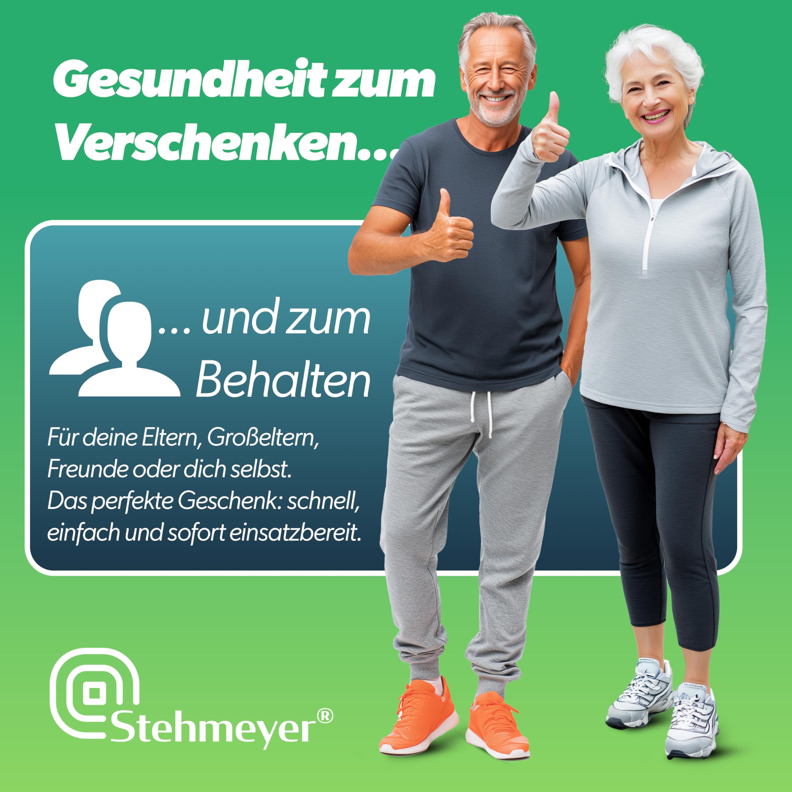 STEHMEYER® Pedaltrainer für Senioren Mini Heimtrainer Tischfahrrad | extra leiser & gelenkschonender Arm & Beintrainer mit Befestigungsband | Deskbike mit LCD-Display für Zuhause, Büro & Reha